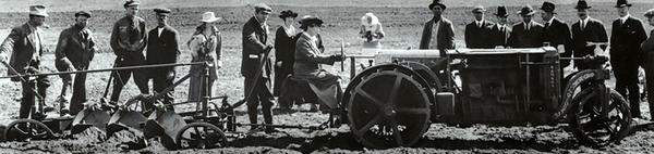 Plowing a field in the 1920's (c) UCR/CNAS